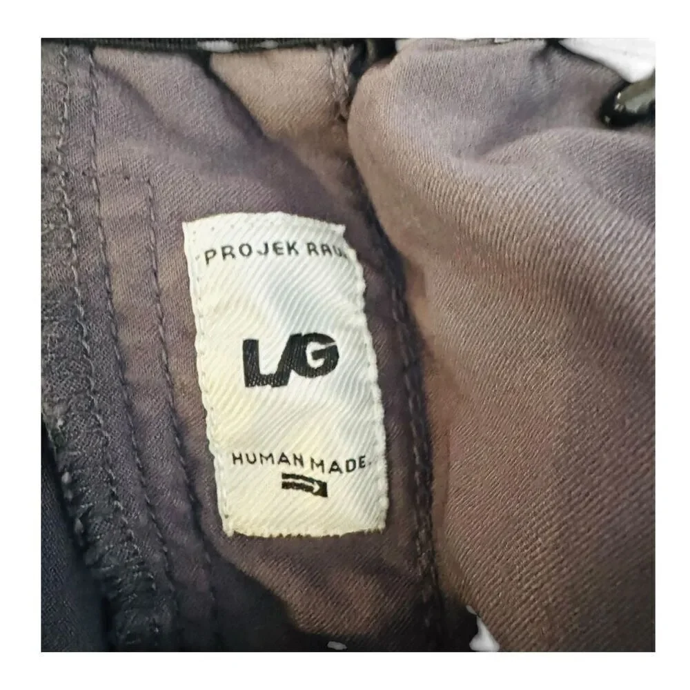 Projek Raw Men's Gray Jogger Pants Slim Fit Elastic Waistband Size Large